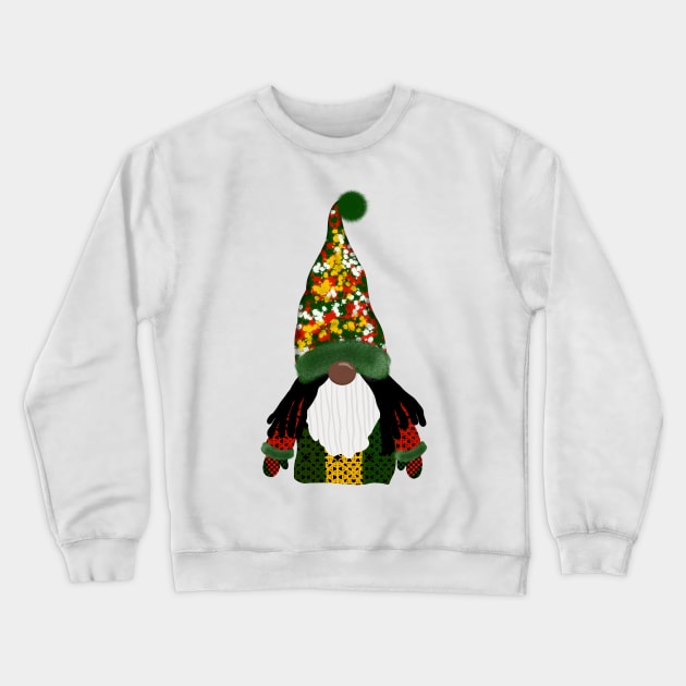 Rasta Gnome Crewneck Sweatshirt by Ebony T-shirts